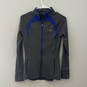 Under Armour Gray and Purple Cold Gear Jacket | Women’s Small